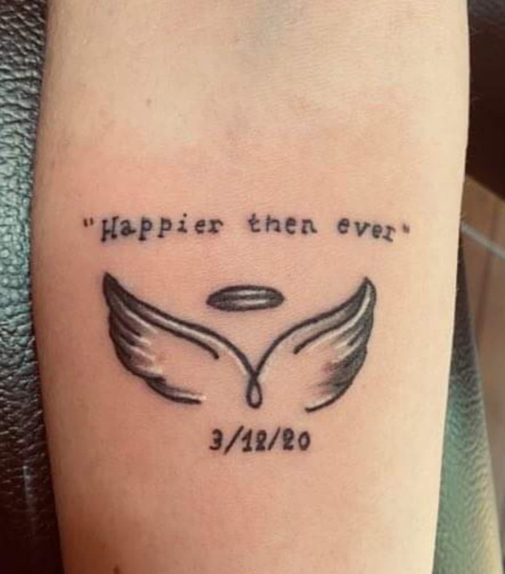 tattoo - "Happier then ever 31220